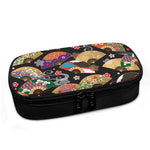 Japanese Hand Fan Pattern Print Insulin Cooler Travel Case