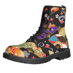 Japanese Hand Fan Pattern Print Backpack