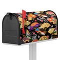 Japanese Hand Fan Pattern Print Mailbox Cover