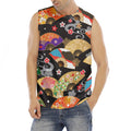 Japanese Hand Fan Pattern Print Men's Fitness Tank Top
