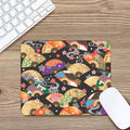 Japanese Hand Fan Pattern Print Mouse Pad