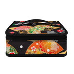 Japanese Hand Fan Pattern Print Small Lunch Bag