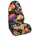 Japanese Hand Fan Pattern Print Waterproof Car Seat Cover