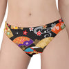 Japanese Hand Fan Pattern Print Women's Panties