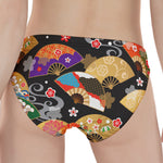 Japanese Hand Fan Pattern Print Women's Panties