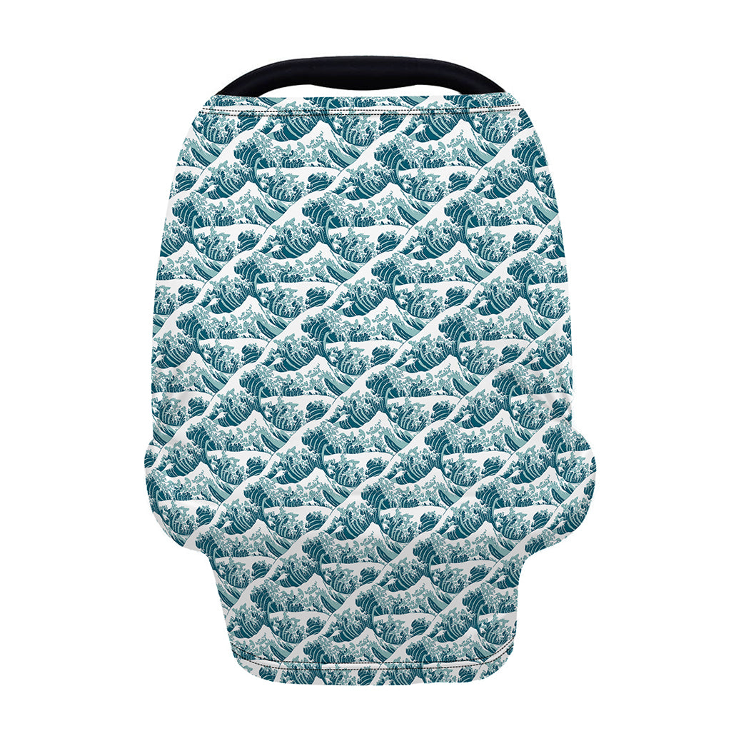 Japanese Kanagawa Wave Pattern Print Baby Seat Cover