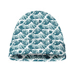 Japanese Kanagawa Wave Pattern Print Beanie