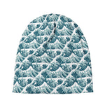 Japanese Kanagawa Wave Pattern Print Beanie