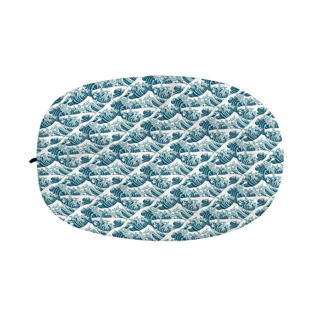 Japanese Kanagawa Wave Pattern Print Car Side Mirror Covers
