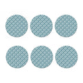 Japanese Kanagawa Wave Pattern Print Coaster Set