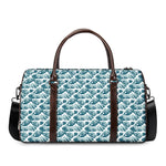 Japanese Kanagawa Wave Pattern Print Duffle Bag