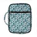 Japanese Kanagawa Wave Pattern Print Front Pocket Bible Bag