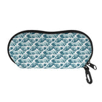 Japanese Kanagawa Wave Pattern Print Glasses Case