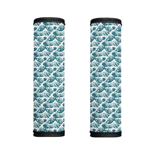 Japanese Kanagawa Wave Pattern Print Handle Covers