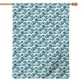 Japanese Kanagawa Wave Pattern Print House Flag