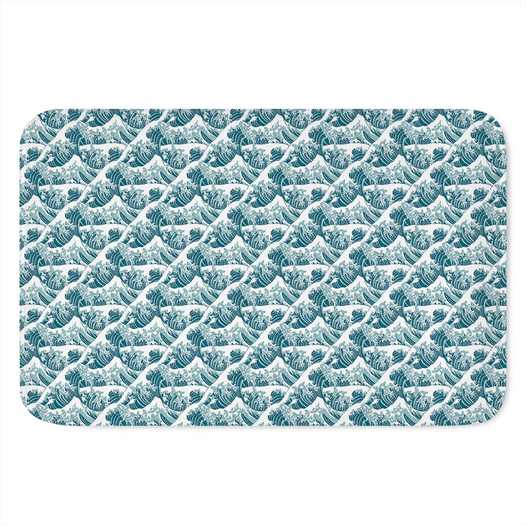 Japanese Kanagawa Wave Pattern Print Indoor Door Mat