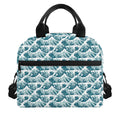 Japanese Kanagawa Wave Pattern Print Insulated Lunch Bag