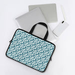 Japanese Kanagawa Wave Pattern Print Laptop Sleeve With Handle