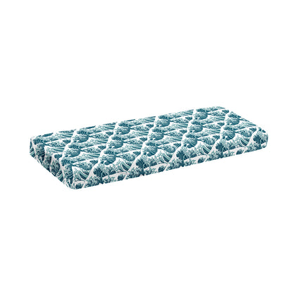 Japanese Kanagawa Wave Pattern Print Piano Keyboard Cover