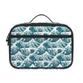 Japanese Kanagawa Wave Pattern Print Portable Lunch Bag
