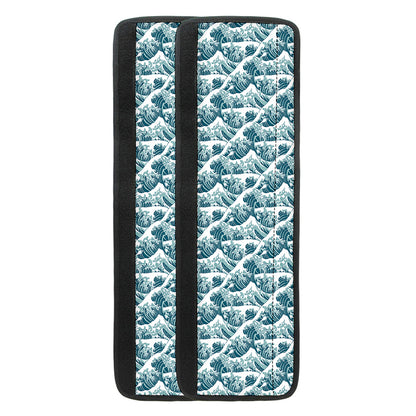 Japanese Kanagawa Wave Pattern Print Refrigerator Handle Covers