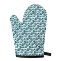 Japanese Kanagawa Wave Pattern Print Single Oven Mitt