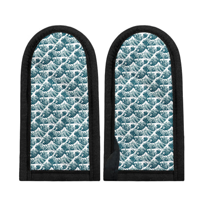 Japanese Kanagawa Wave Pattern Print Skillet Handle Cover