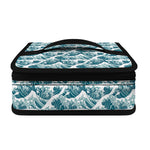 Japanese Kanagawa Wave Pattern Print Small Lunch Bag