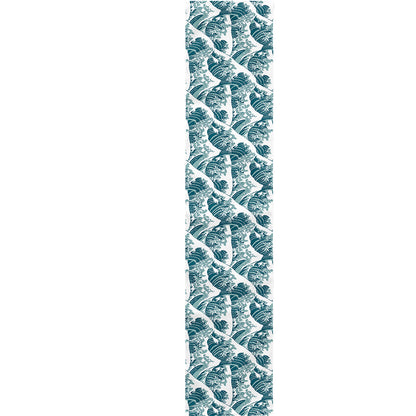 Japanese Kanagawa Wave Pattern Print Table Runner