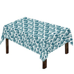 Japanese Kanagawa Wave Pattern Print Tablecloth