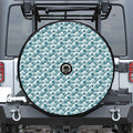 Japanese Kanagawa Wave Pattern Print Tire Cover With Camera Hole