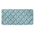 Japanese Kanagawa Wave Pattern Print Towel