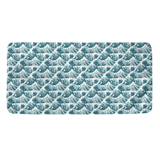 Japanese Kanagawa Wave Pattern Print Towel