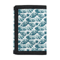 Japanese Kanagawa Wave Pattern Print Trifold Wallet