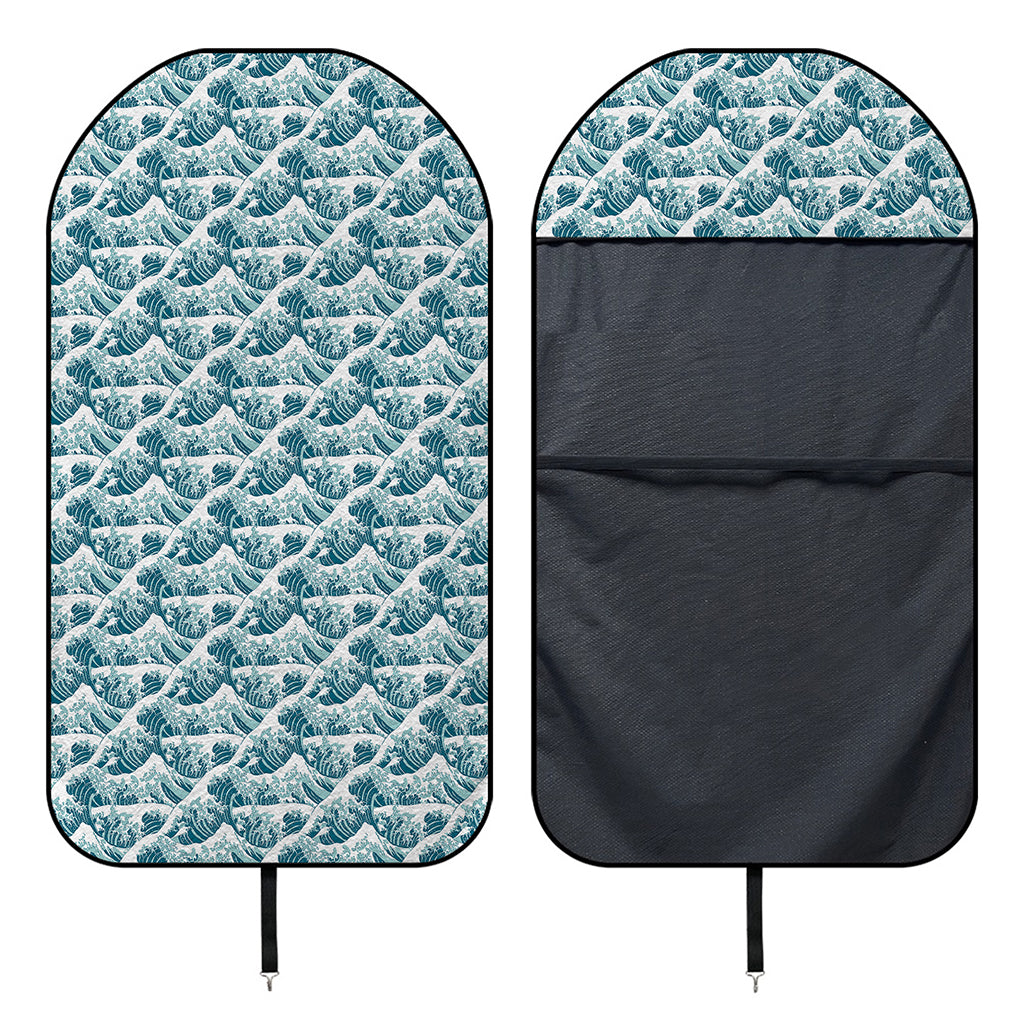 Japanese Kanagawa Wave Pattern Print Waterproof Car Seat Cover