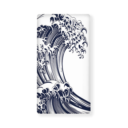 Japanese Kanagawa Wave Print Baby Crib Sheet