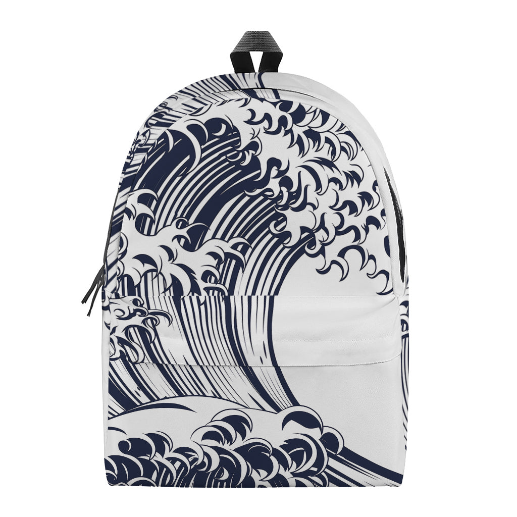 Japanese Kanagawa Wave Print Backpack