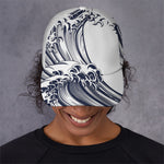 Japanese Kanagawa Wave Print Baseball Cap