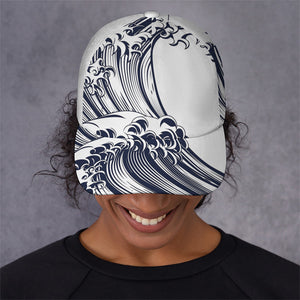 Japanese Kanagawa Wave Print Baseball Cap