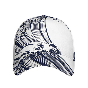 Japanese Kanagawa Wave Print Baseball Cap