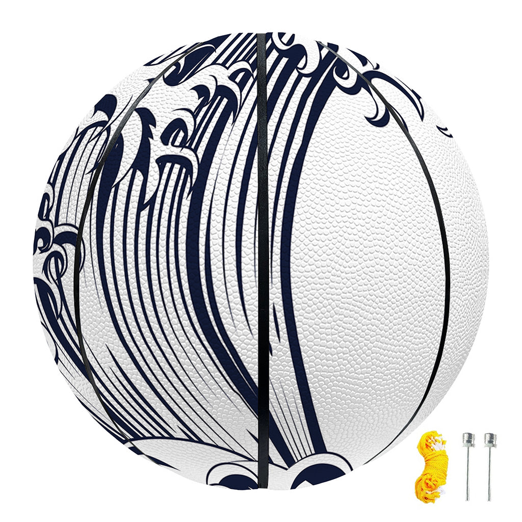 Japanese Kanagawa Wave Print Basketball