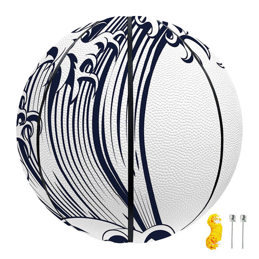 Japanese Kanagawa Wave Print Basketball