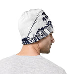 Japanese Kanagawa Wave Print Beanie