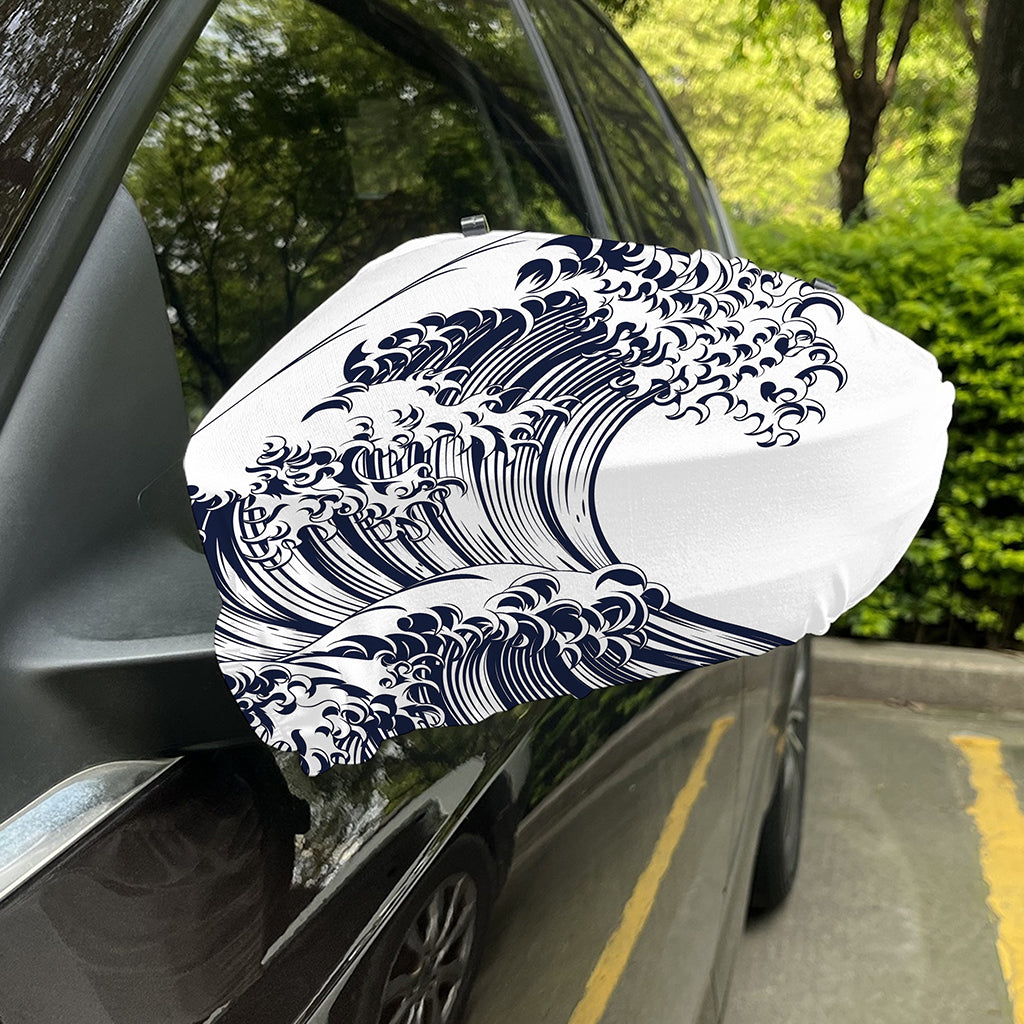 Japanese Kanagawa Wave Print Car Side Mirror Covers
