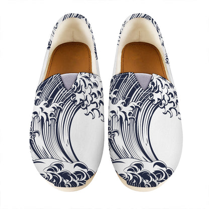 Japanese Kanagawa Wave Print Casual Shoes