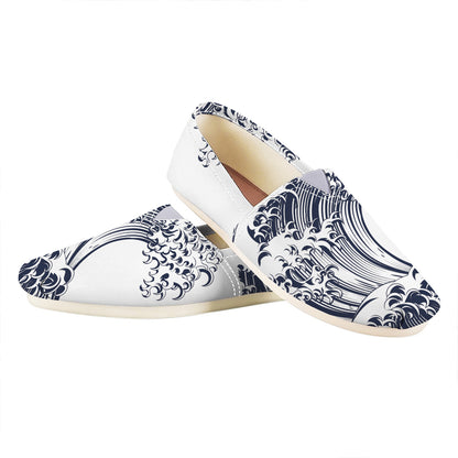 Japanese Kanagawa Wave Print Casual Shoes