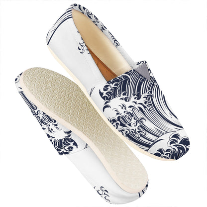 Japanese Kanagawa Wave Print Casual Shoes