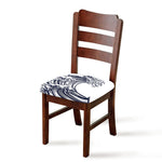 Japanese Kanagawa Wave Print Chair Cushion Cover