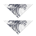 Japanese Kanagawa Wave Print Dog Bandana