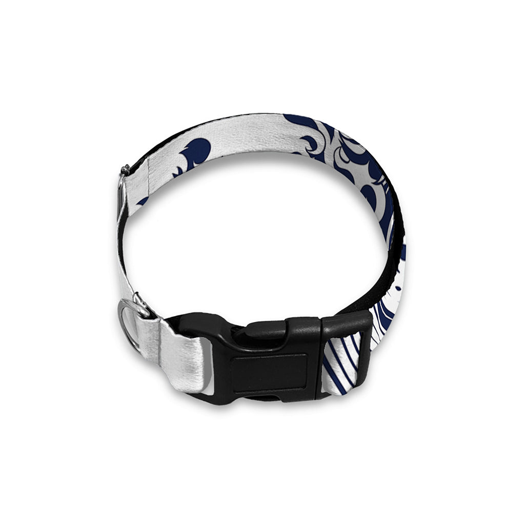Japanese Kanagawa Wave Print Dog Collar